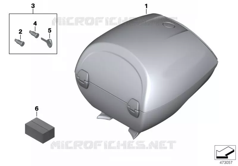 Top-case 28l BMW Motorrad BMW Motorrad R 1200 2009 K2x  K27 (0400,0490)
