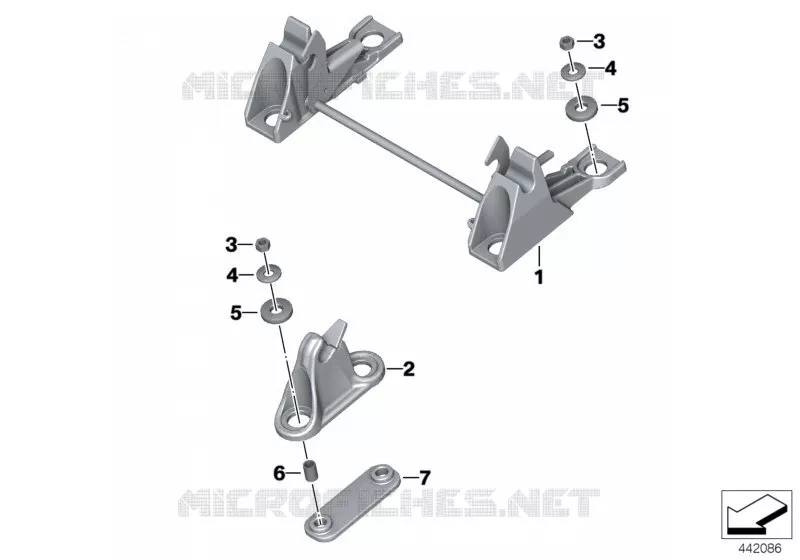 Verrouillage de selle BMW Motorrad BMW Motorrad R 1200 2006 K2x  K25 (0303,0313)