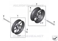 Roues avec roulements pour BMW Motorrad HP4 Race à partir de 2017