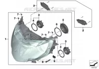Projecteur au xénon actif pour BMW Motorrad K 1600 GTL Exclusive à partir de 2013