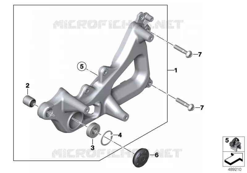 Bras oscillant BMW Motorrad BMW Motorrad C 400 2018   K08 (0C06, 0C16)