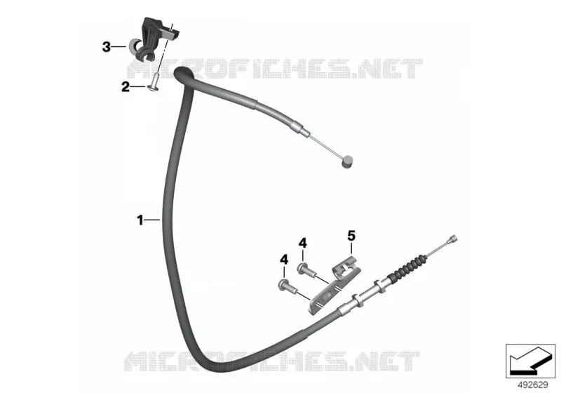 Câble dembrayage BMW Motorrad BMW Motorrad S 1000 2018   K67 (0E21, 0E23)