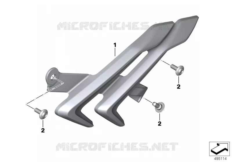 Cache de cadre BMW Motorrad BMW Motorrad S 1000 2018   K67 (0E21, 0E23)