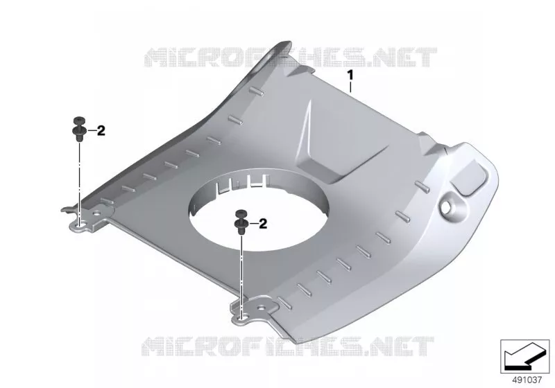 Cache-réservoir central BMW Motorrad BMW Motorrad C 400 2018   K09 (0C09, 0C19)