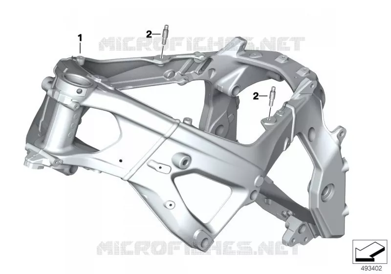 Cadre principal BMW Motorrad BMW Motorrad S 1000 2018   K67 (0E21, 0E23)