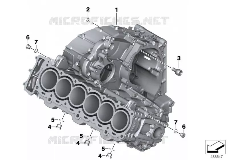 Carter-moteur BMW Motorrad BMW Motorrad K 1600 2015 6 cyl.  K48 (0F02, 0F12)