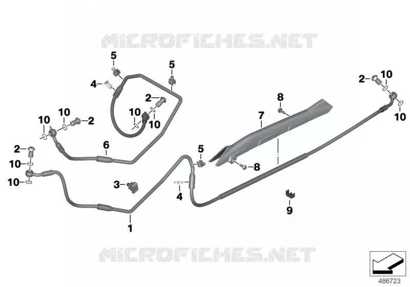 Conduites de frein BMW Motorrad BMW Motorrad R 1200 2013 K5x  K53 (0A04, 0A14)
