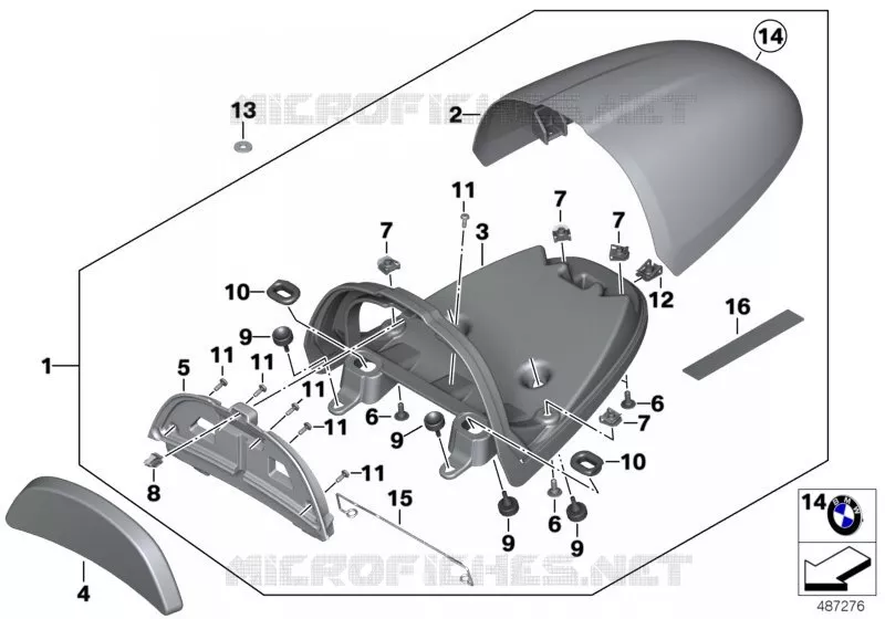 Coque de coque de protection aluminium BMW Motorrad BMW Motorrad R nineT 2013   K21 (0A06, 0A16)