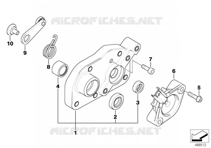 Couvercle commande de vitesses BMW Motorrad BMW Motorrad K 1300 2007 K4x 4 cyl.  K40 (0508,0509)
