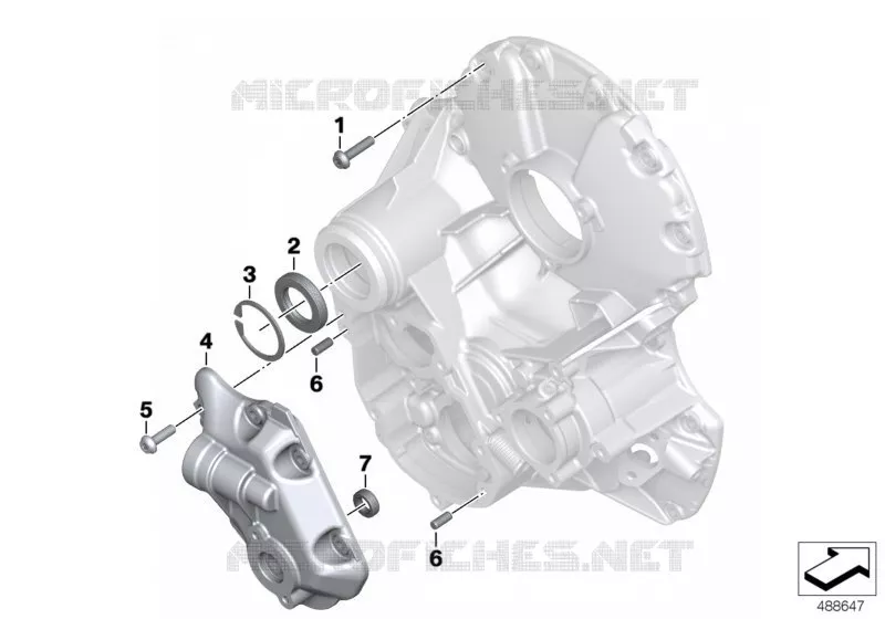 Couvercle de boîte de vitesses BMW Motorrad BMW Motorrad R 1250 2017   K53 (0J71, 0J73)