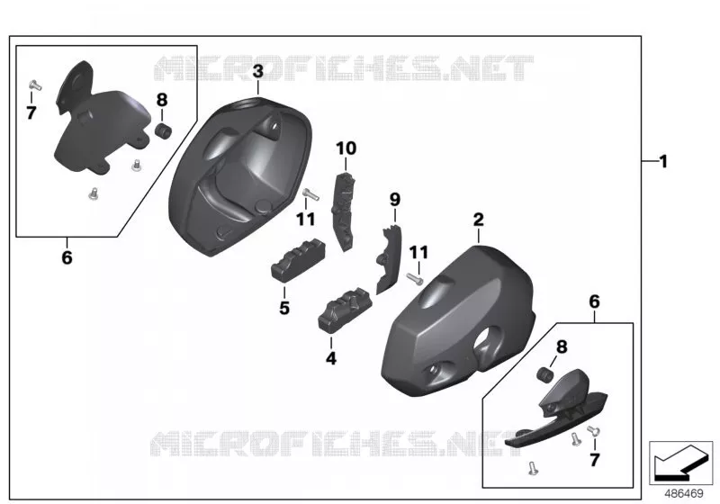 Couvre-culasse carbone BMW Motorrad BMW Motorrad R nineT 2015   K32 (0J21, 0J23)