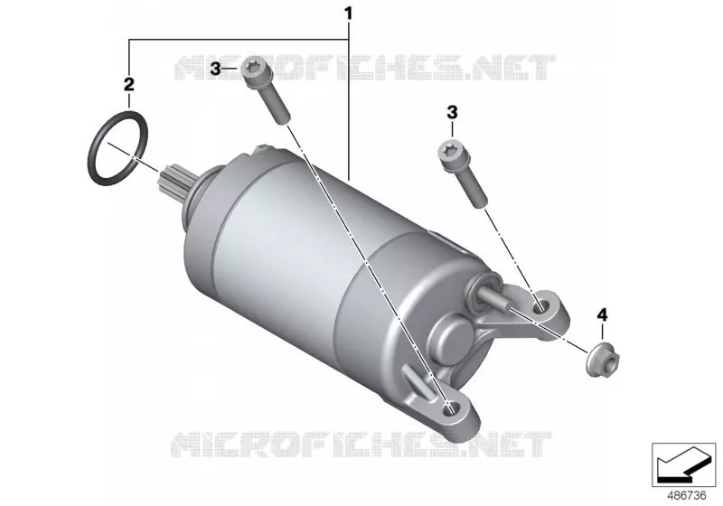 Démarreur BMW Motorrad BMW Motorrad C 400 2018   K09 (0C09, 0C19)