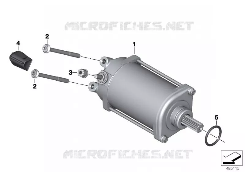 Démarreur BMW Motorrad BMW Motorrad F 850 2016   K81 (0B09, 0B19)