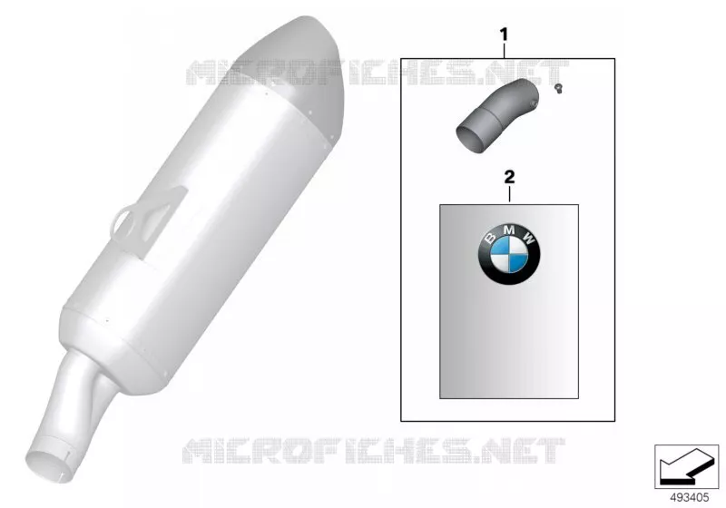 Elément de silencieux BMW Motorrad BMW Motorrad R 1200 2011 K5x  K50 (0A01, 0A11)