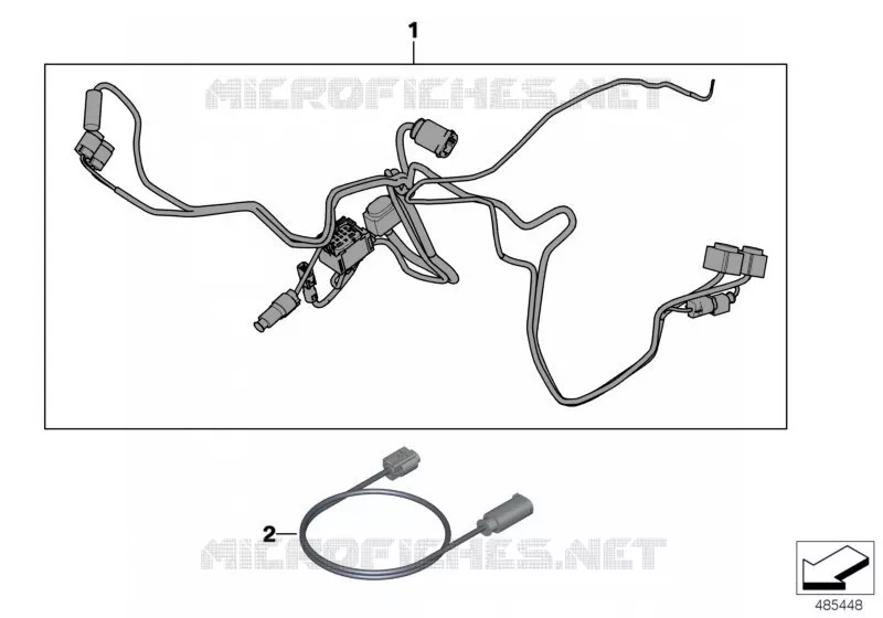 Faisceau de câbles addit.véhic.spécial BMW Motorrad BMW Motorrad F 800 2014 K7x  K72 (0B07, 0B17)