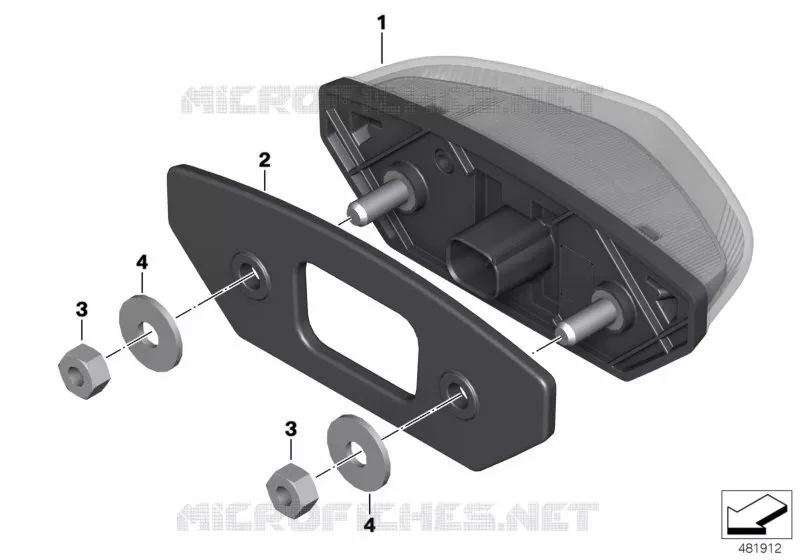 Feu arrière à LED BMW Motorrad BMW Motorrad G 310 2016   K02 (0G02, 0G12)