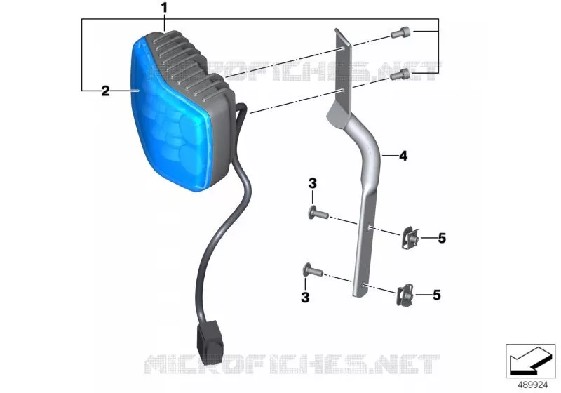 Feu de signalisation à éclats LED BMW Motorrad BMW Motorrad R 1200 2003 K2x  K26 (0368,0388)