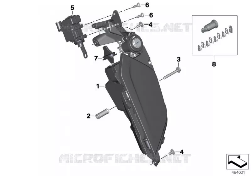 Fourre-tout système audio BMW Motorrad BMW Motorrad K 1600 2015 6 cyl.  K48 (0F01, 0F11)