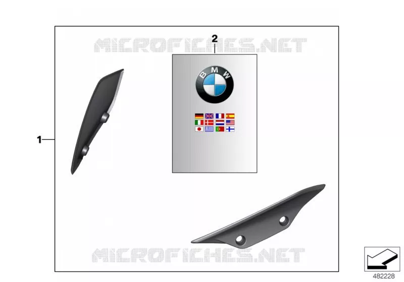 HP Carbon déflecteur BMW Motorrad BMW Motorrad S 1000 2010   K46 (0524,0534)