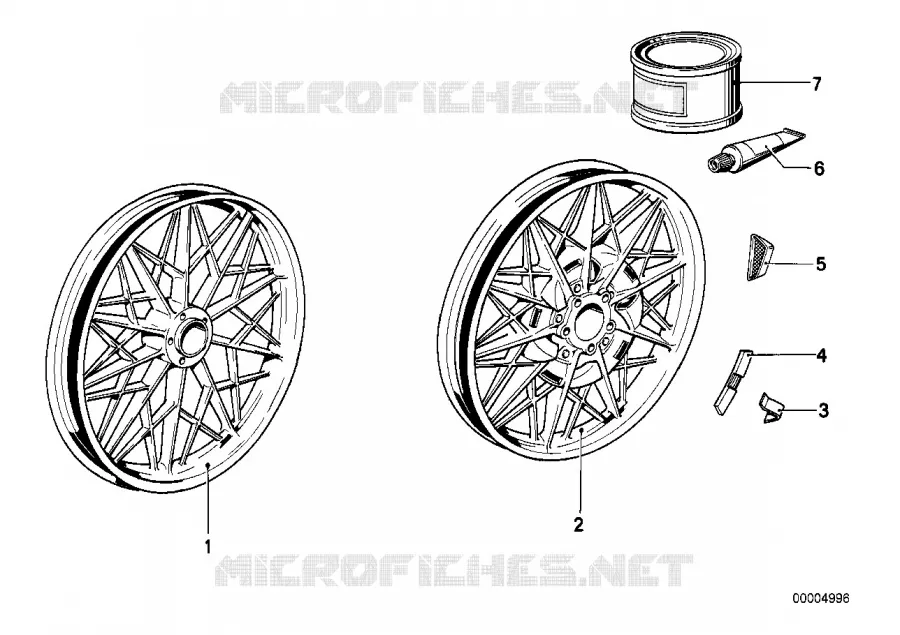Jante en fonte argent BMW Motorrad BMW Motorrad Classic R 80 1980 2V (76-85)  R80