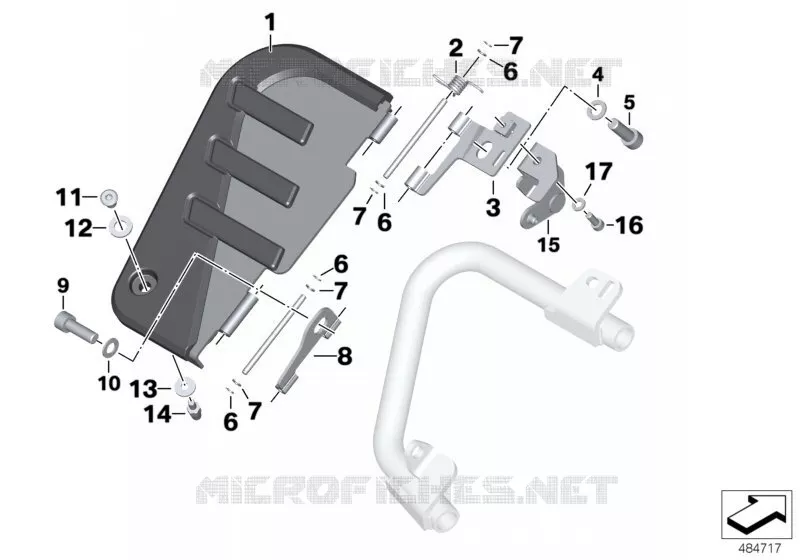 Marche-pied BMW Motorrad BMW Motorrad K 1600 2017 6 cyl.  K61 (0F51, 0F53)
