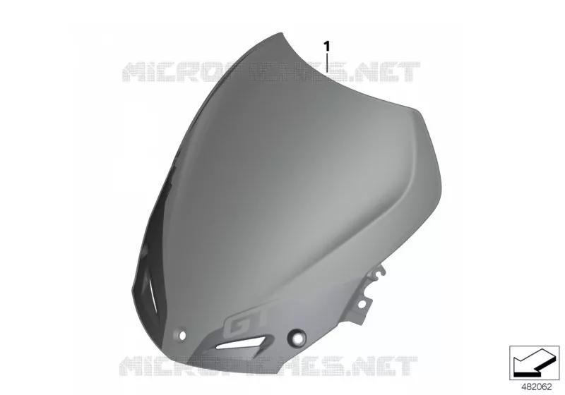 Pare-brise teinté mat BMW Motorrad BMW Motorrad F 800 2015 K7x  K71 (0B53, 0B63)