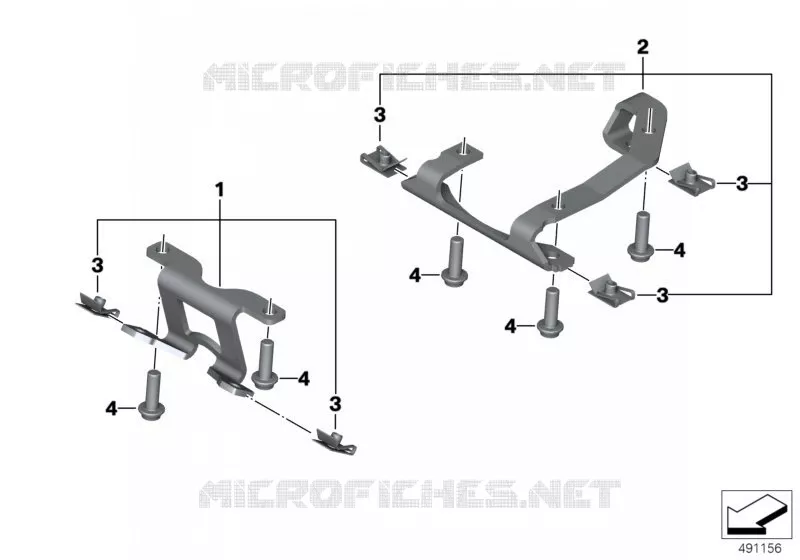Pièces de fixation protection moteur BMW Motorrad BMW Motorrad R 1250 2017 K5x  K50 (0J91, 0J93)