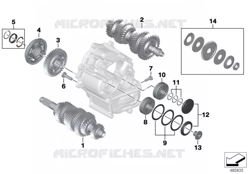 Pièces de transmission BMW Motorrad BMW Motorrad K 1600 2017 6 cyl.  K61 (0F51, 0F53)