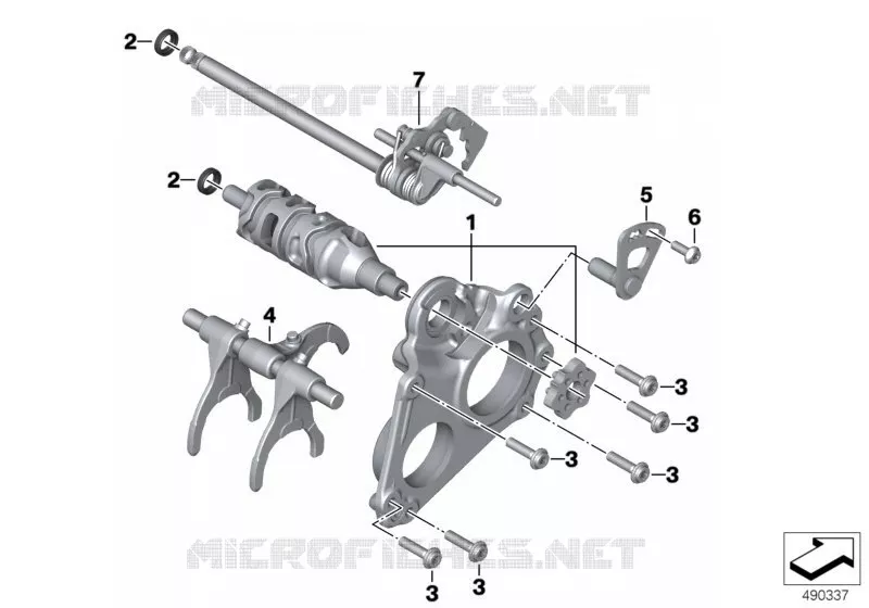 Pièces internes de cde des vitesses BMW Motorrad BMW Motorrad F 750 2016   K80 (0B08, 0B18)