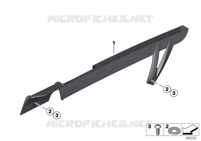 Protège-chaîne en carbone HP BMW Motorrad BMW Motorrad S 1000 2011   K42 (0D01, 0D11)