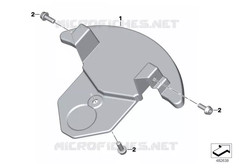 Recouvrement de pont de fourche BMW Motorrad BMW Motorrad G 310 2016   K02 (0G02, 0G12)