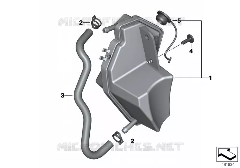 Réservoir tampon BMW Motorrad BMW Motorrad R 1250 2017 K5x  K50 (0J91, 0J93)