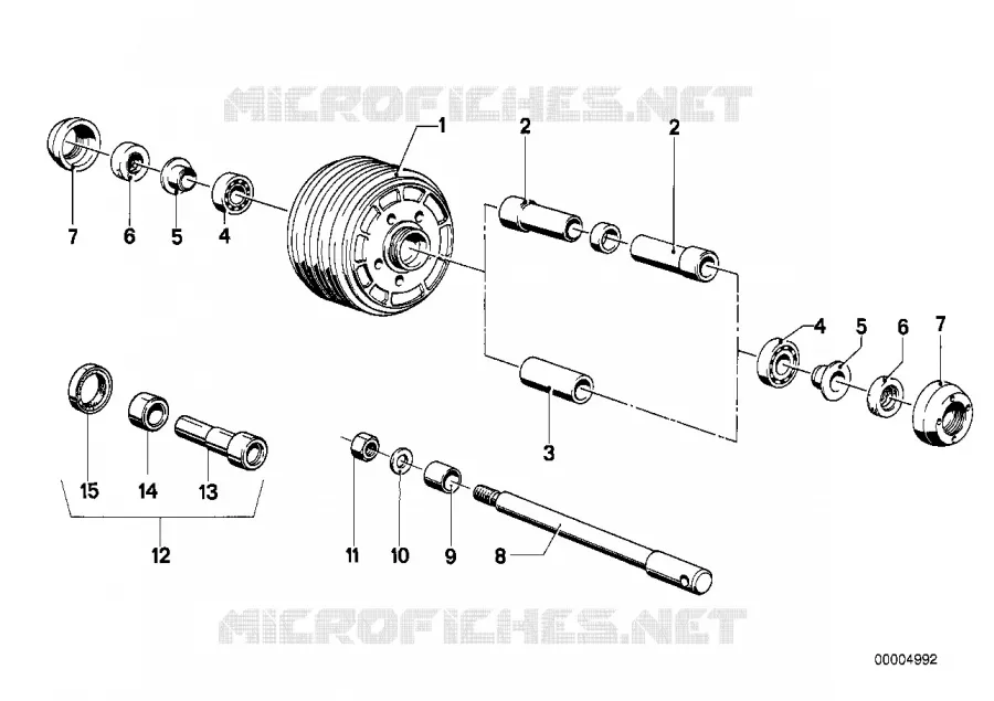 Roue pleine-moyeu/demi-arbre BMW Motorrad BMW Motorrad Classic R 75 1974 Boxer (69-76)  R75