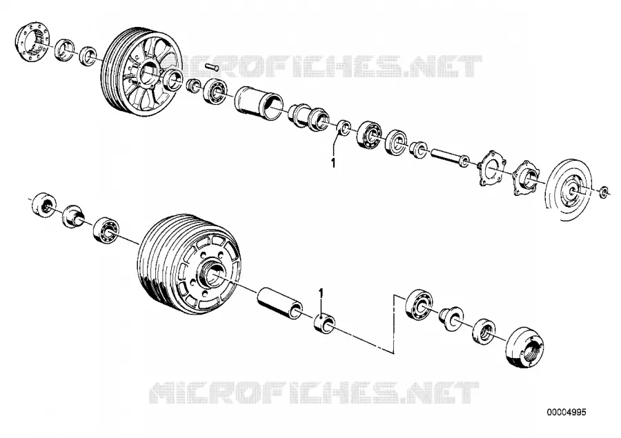 Roue pleine-rondelle decartement BMW Motorrad BMW Motorrad Classic R 60 1976 2V (76-85)  R60