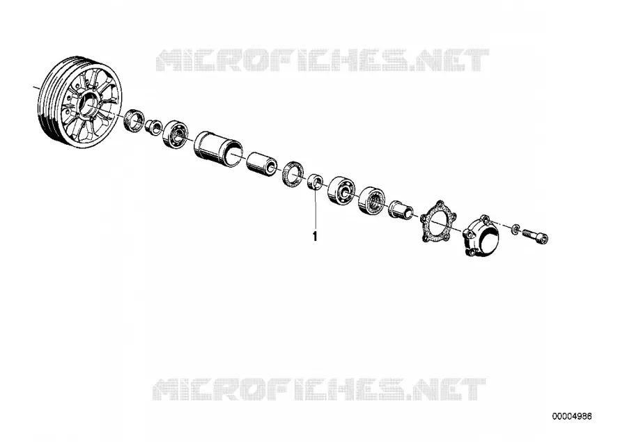 Roue pleine-rondelle decartement BMW Motorrad BMW Motorrad Classic R 65 1980 Boxer (78-85)  R65