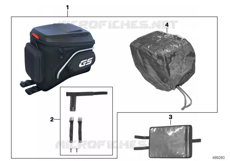 Sacoche de réservoir BMW Motorrad BMW Motorrad F 750 2016   K80 (0B08, 0B18)