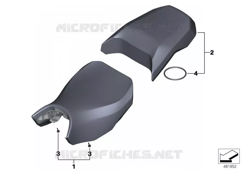 Selle BMW Motorrad BMW Motorrad R 1200 2015 K5x  K50 (0A51, 0A61)