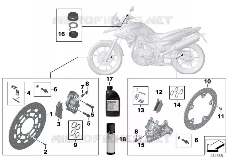 Service freins BMW Motorrad BMW Motorrad F 700 2011 K7x  K70 (0B01, 0B11)