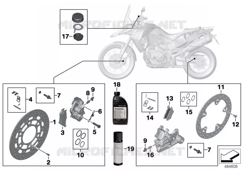 Service freins BMW Motorrad BMW Motorrad F 800 2011 K7x  K72 (0B02, 0B12)
