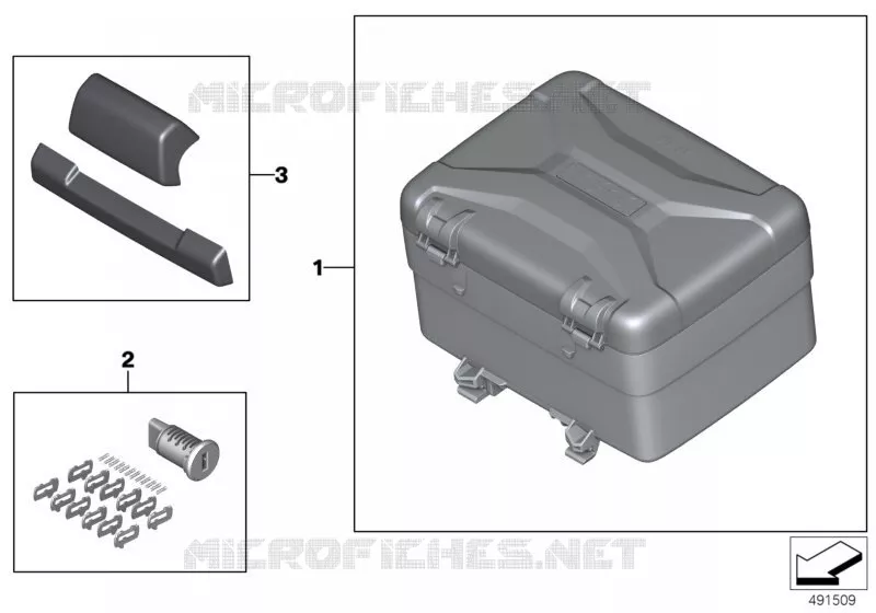 Top Case BMW Motorrad BMW Motorrad F 750 2016   K80 (0B08, 0B18)