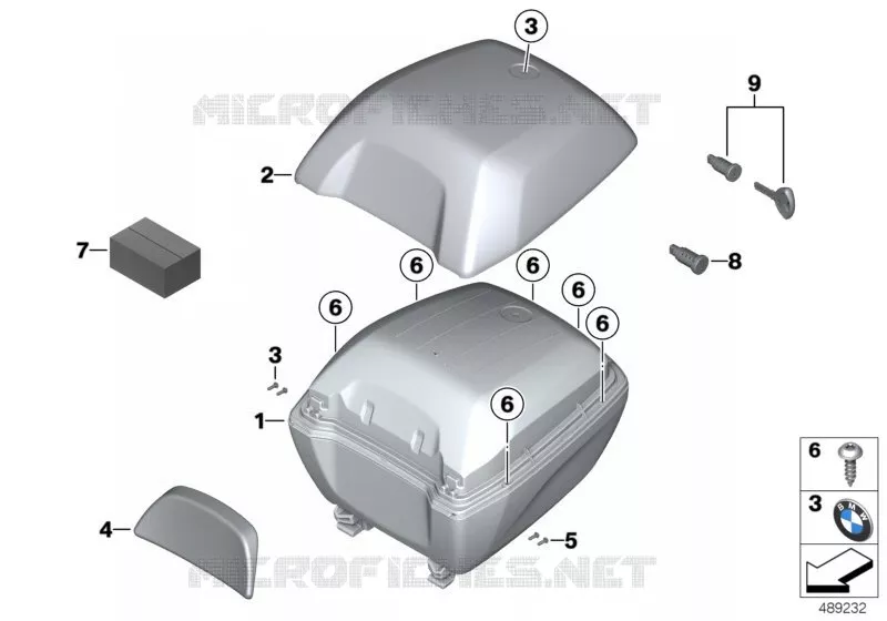 Topcase 30I BMW Motorrad BMW Motorrad G 310 2016   K02 (0G02, 0G12)