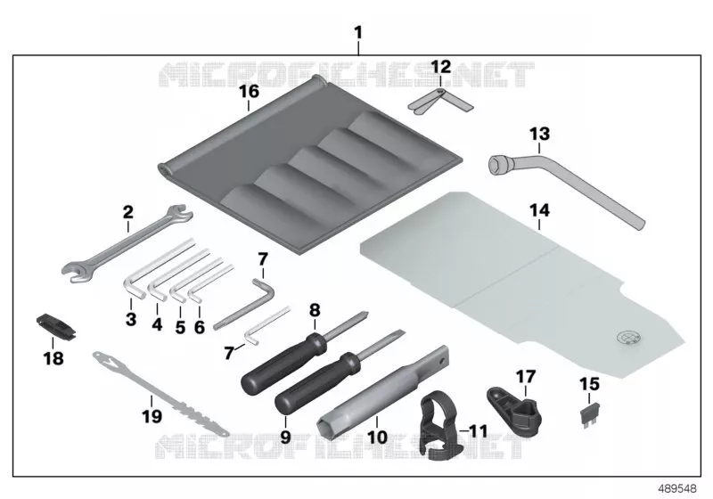Trousse à outils BMW Motorrad BMW Motorrad R 1200 2008 K2x  K26 (0430,0440)