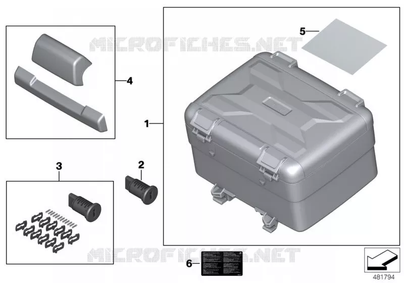 Vario-Top-case BMW Motorrad BMW Motorrad R 1200 2015 K5x  K50 (0A51, 0A61)