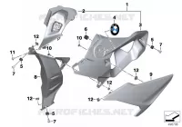 Carenage laterale avant Cadre et pièces accolées S 1000 bmw-moto 2016  90890