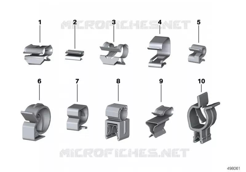 Agrafes de fixation, attache-câbles BMW Motorrad BMW Motorrad S 1000 2014   K49 (0D03, 0D13)