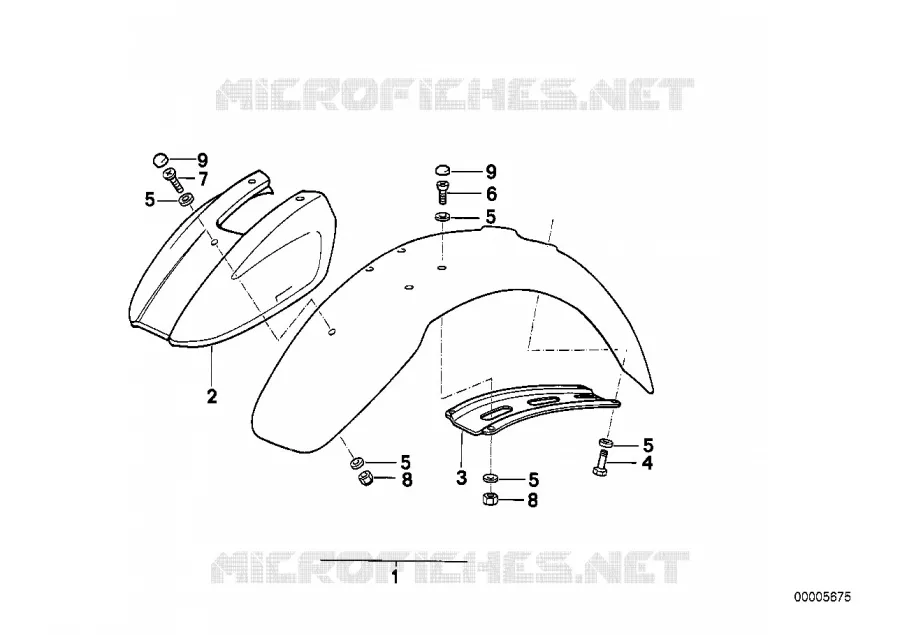 Aile avant - Elargisseur BMW Motorrad BMW Motorrad Classic R 80 1996 2V (96)  R80