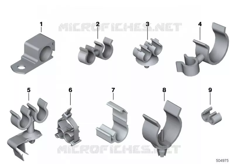 Attache-câbles, attaches de flexible BMW Motorrad BMW Motorrad S 1000 2013   K47 (0D02, 0D12)