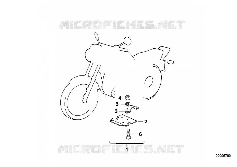 Barre anti-encastrement BMW Motorrad BMW Motorrad Classic R 100 1986 2V (87-90)  R100