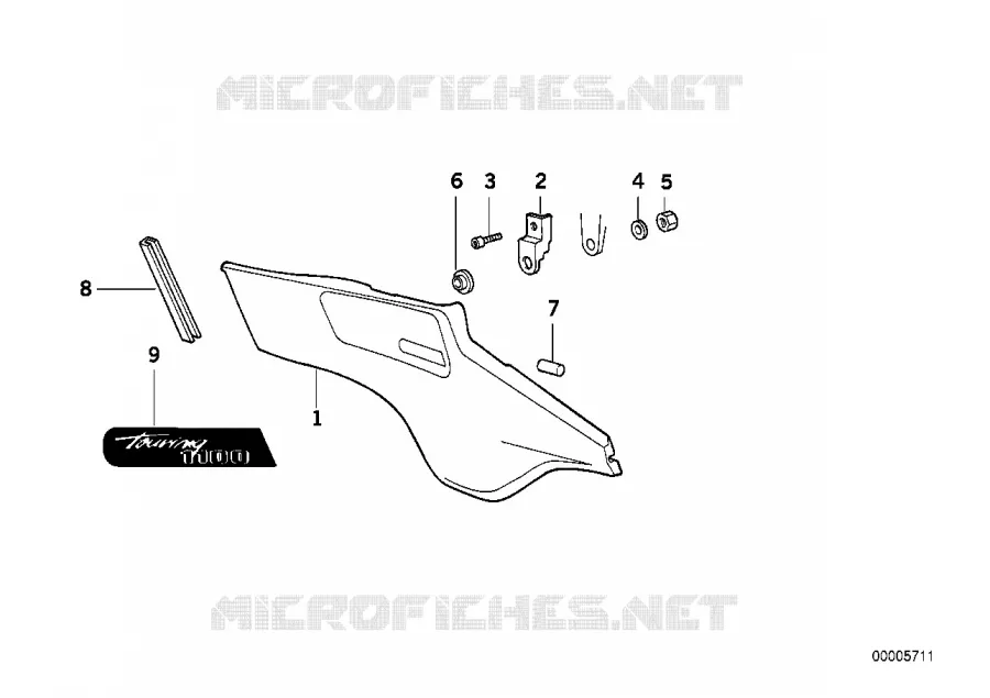 Cache de batterie BMW Motorrad BMW Motorrad K 1100 1989 4 cyl. 4 soup.  K589 (0526, 0536)