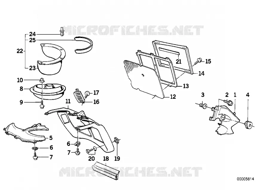 Cadre de radiateur central BMW Motorrad BMW Motorrad Classic K 75 1989 3 cyl.  K569 (0565,0573)